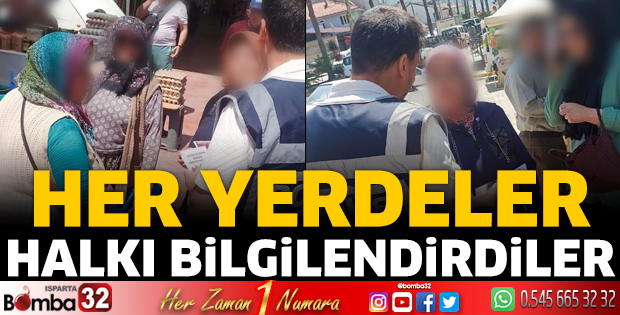 Halkı bilgilendirdiler