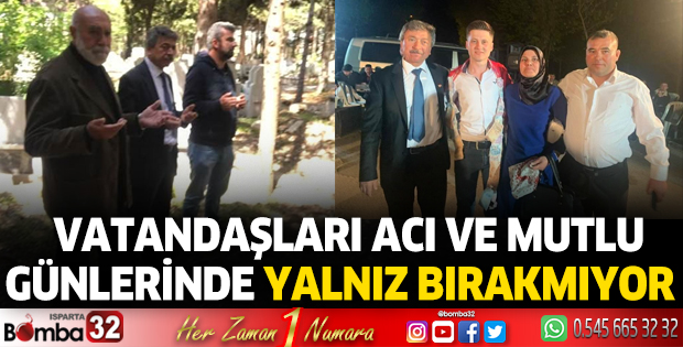 Halkın Adayı Aydemir vatandaşları acı ve mutlu günlerinde yalnız bırakmıyor  