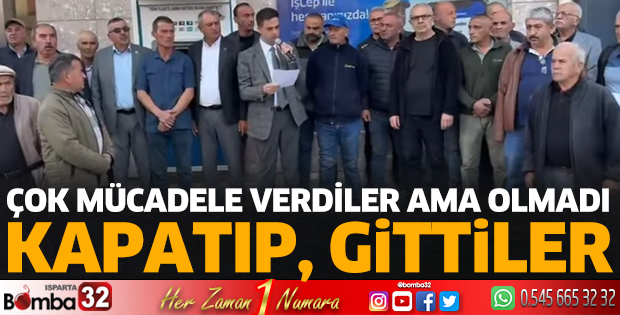 Halkın mücadelesi yetmedi 