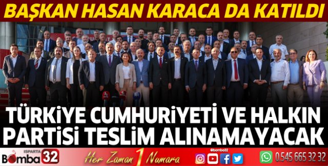 Halkın partisi teslim alınamayacak