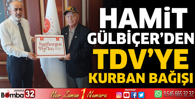 Hamit Gülbiçer’den TDV’ye Kurban Bağışı