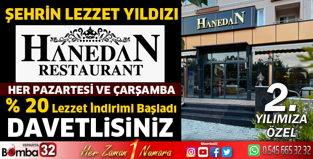 Hanedan Restaurant’ta Lezzet İndirimi Başladı