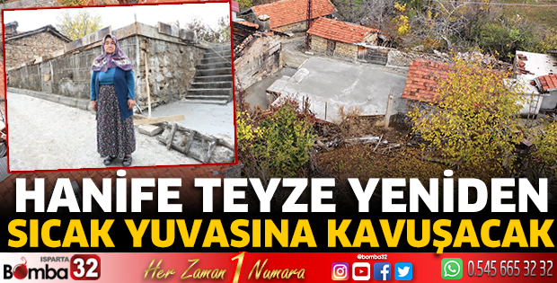 Hanife teyze yeniden sıcak yuvasına kavuşacak