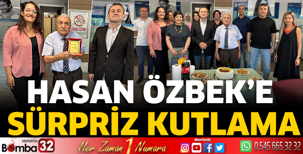 Hasan Özbek’e Sürpriz Kutlama