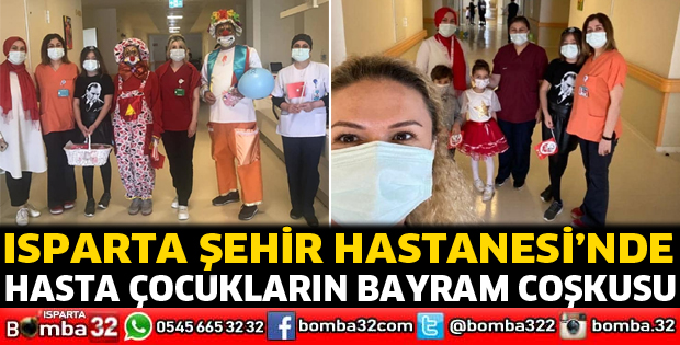 Hasta çocukların bayram coşkusu