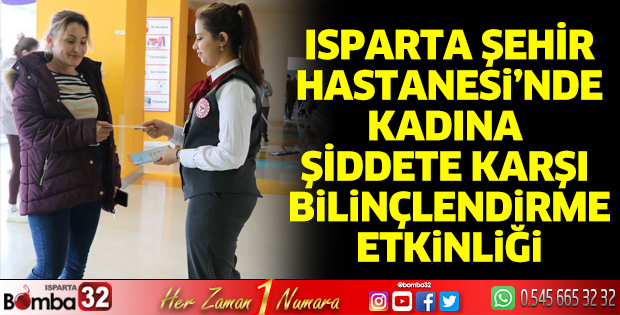 Hastalara ve ziyaretçilere broşürler dağıtıldı