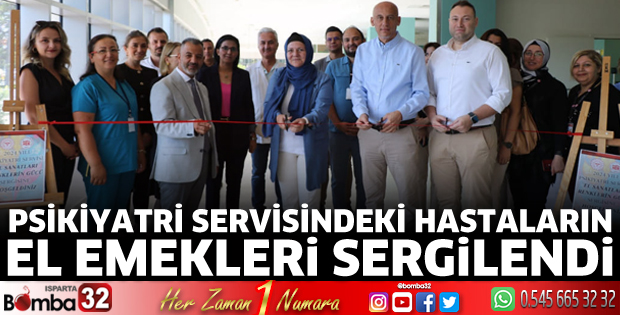 Hastaların el emekleri sergilendi 