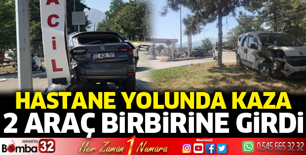 Hastane yolunda kaza