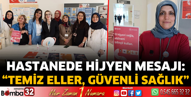 Hastanede hijyen mesajı