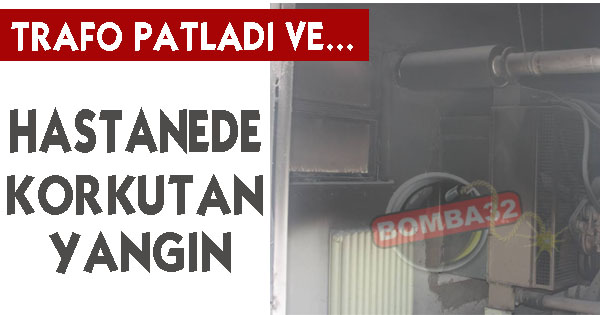 Hastanede korkutan yangın