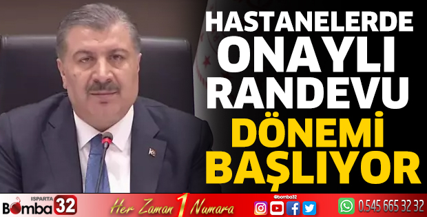 Hastanelerde onaylı randevu dönemi başlıyor