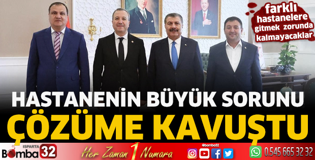 Hastanenin büyük sorunu çözüme kavuştu  