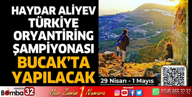 Haydar Aliyev Türkiye Oryantiring Şampiyonası Bucak’ta Yapılacak