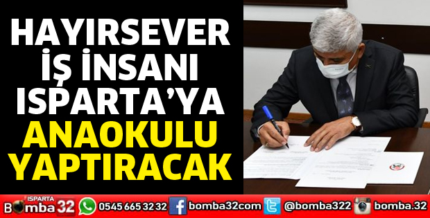 Hayırsever İş İnsanı Anaokulu yaptıracak
