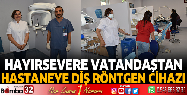 Hayırseverden hastaneye diş röntgen cihazı