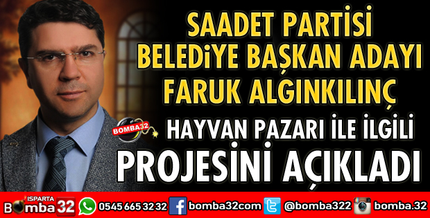 HAYVAN PAZARI İLE İLGİLİ PROJESİNİ AÇIKLADI