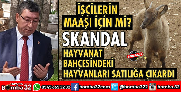 HAYVANAT BAHÇESİNDEKİ HAYVANLARI SATILIĞA ÇIKARDI