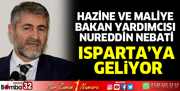 Hazine ve Maliye Bakan Yardımcısı Nureddin Nebati geliyor