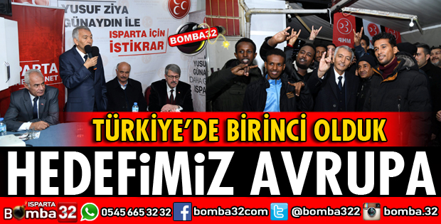 HEDEFİMİZ AVRUPANIN EN İYİSİ OLMAK
