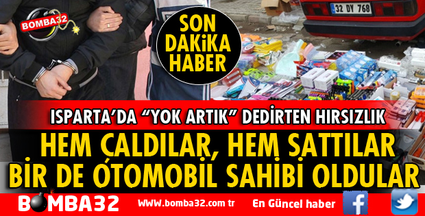 HEM ÇALDILAR HEM SATTILAR, ÜSTÜNE OTOMOBİL SAHİBİ OLDULAR