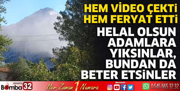 Hem video çekti hem isyan etti