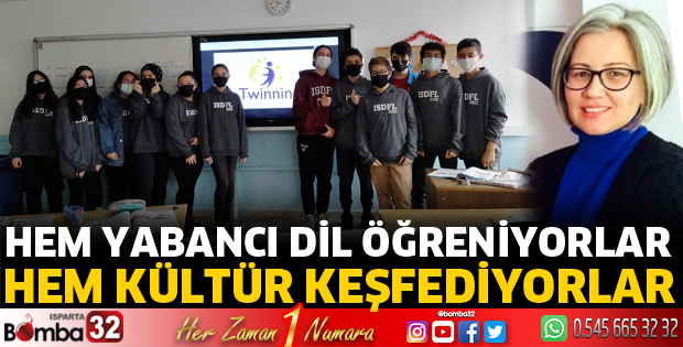 Hem yabancı dil öğreniyorlar hem kültürleri keşfediyorlar
