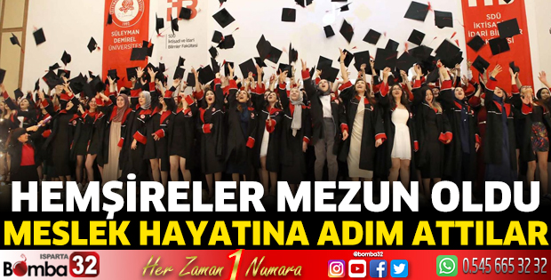 Hemşireler mezun oldu