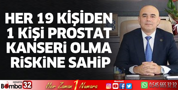 Her 19 kişiden 1 kişi prostat kanseri olma riskine sahip