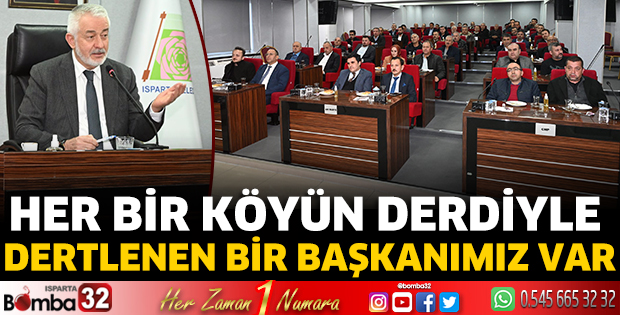 Her bir köyün derdiyle dertlenen bir başkanımız var