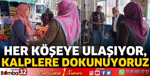 Her köşeye ulaşıyor, kalplere dokunuyoruz