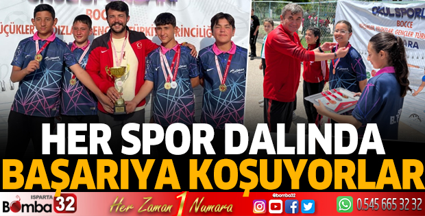 Her spor dalında başarıya koşuyorlar