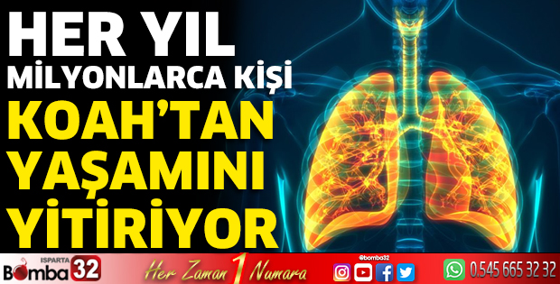 Her yıl milyonlarca kişi Koah'tan yaşamını yitiriyor