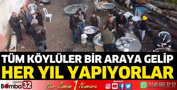 Her yıl ölen köylüler adına anma yemeği