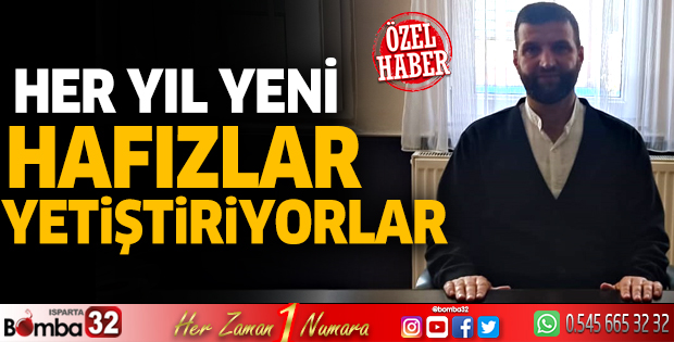 Her yıl yeni hafızlar yetiştiriyorlar
