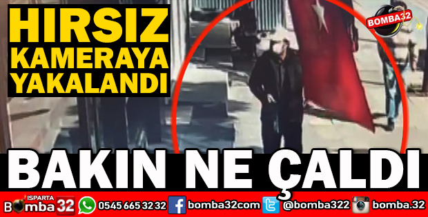 HIRSIZ POLİSE DEĞİL KAMERALARA YAKALANDI
