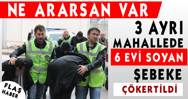 Hırsızlık Şebekesi Çökertildi
