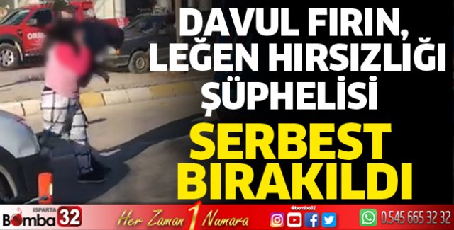 Hırsızlık şüphelisi serbest bırakıldı