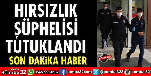 HIRSIZLIK ŞÜPHELİSİ TUTUKLANDI