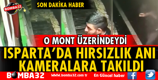 HIRSIZLIK YAPARKEN KAMERALARA YAKALANDI