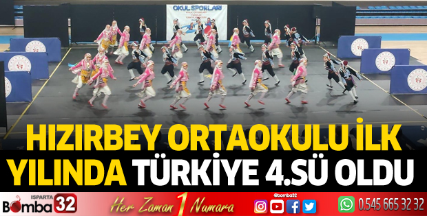 Hızırbey Ortaokulu ilk yılında Türkiye 4.sü oldu  