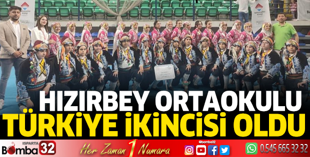 Hızırbey Ortaokulu Türkiye ikincisi oldu