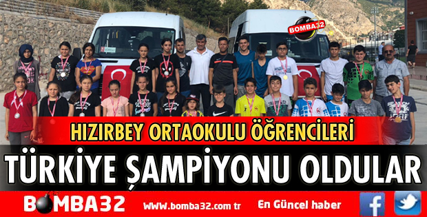 HIZIRBEY ORTAOKULU TÜRKİYE ŞAMPİYONU!