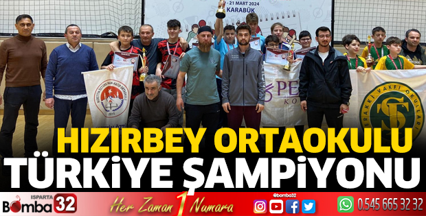 Hızırbey Ortaokulu Türkiye şampiyonu