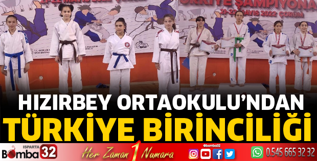 Hızırbey Ortaokulu’ndan Türkiye birinciliği