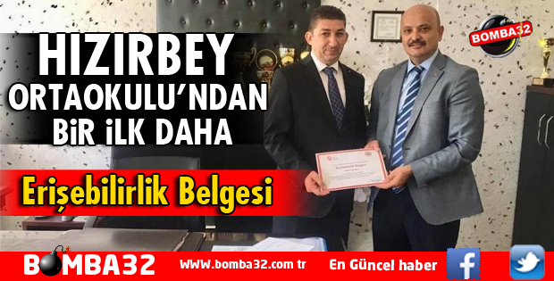 HIZIRBEY ORTAOKULUNA ERİŞEBİLİRLİK BELGESİ
