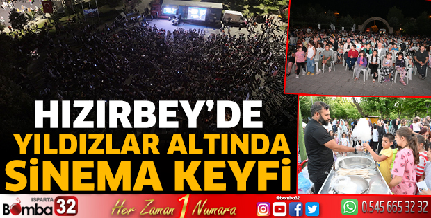 Hızırbey’de yıldızlar altında sinema keyfi