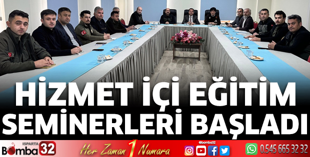 Hizmet İçi Eğitim Seminerleri başladı