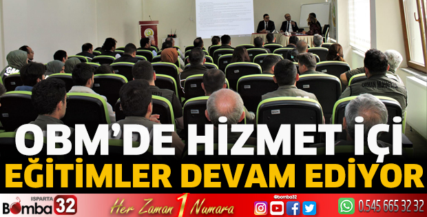 Hizmet içi eğitimler devam ediyor