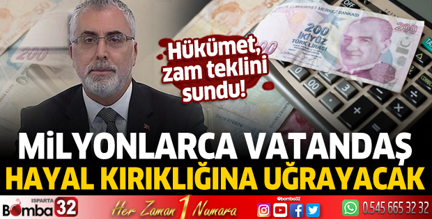 Hükümet, memur ve memur emeklisine zam teklifini sundu