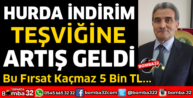 HURDA İNDİRİM TEŞVİKİNDE ARTIŞ